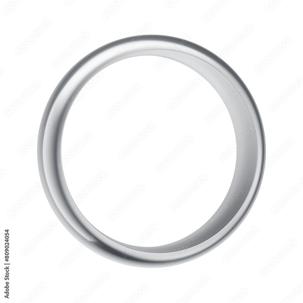 Silver Wedding Engagement Commitment Ring 3D Asset with Transparent Background Silver Wedding Engagement Commitment Ring 3D Asset with Transparent Background