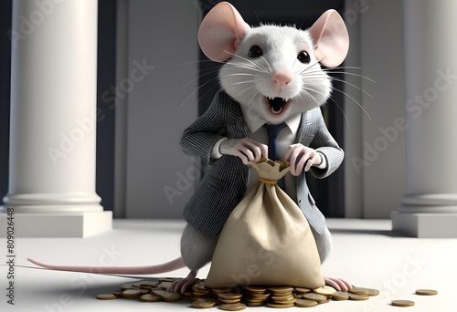 Corruption scheme: The greedy rat's banknote theft