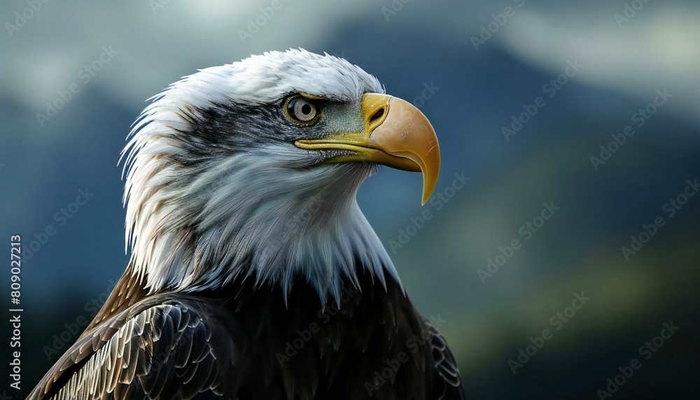A close-up picture of a bald eagle, a splendid raptor A close-up picture of a bald eagle, a splendid raptor