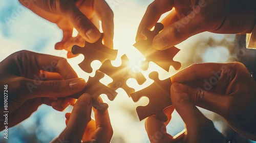 Teamwork concept design for business