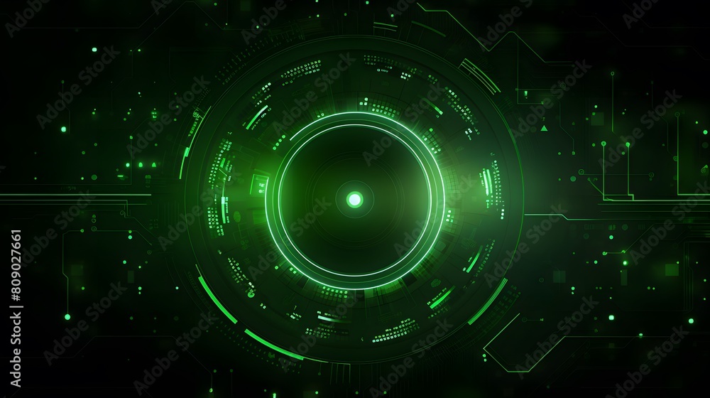 Fototapeta premium green Abstract technology background circles digital hi-tech technology design background. concept innovation. vector illustration