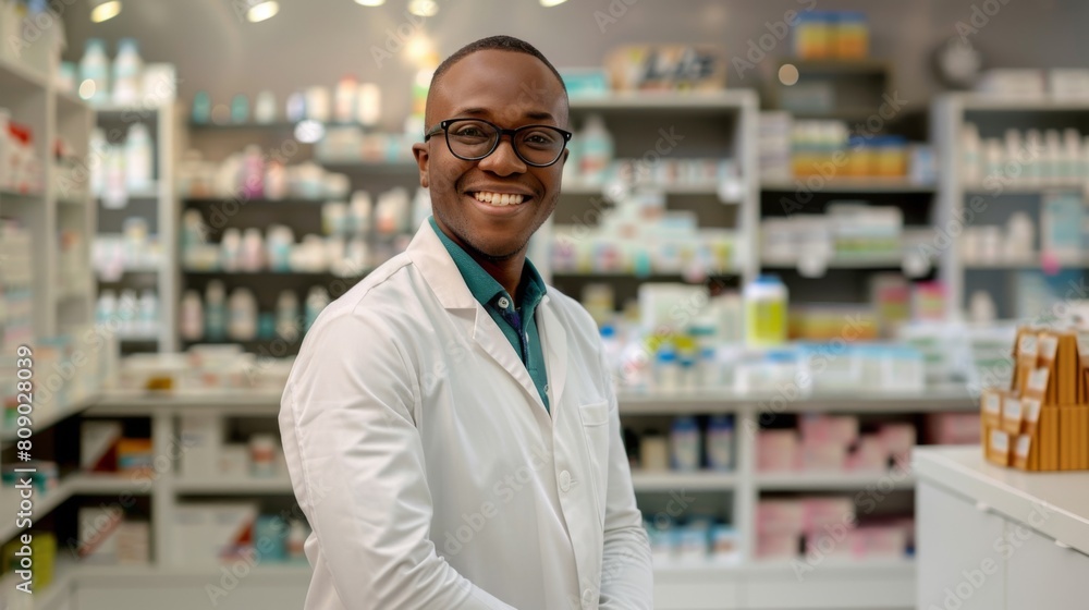 The Smiling Pharmacist in Pharmacy