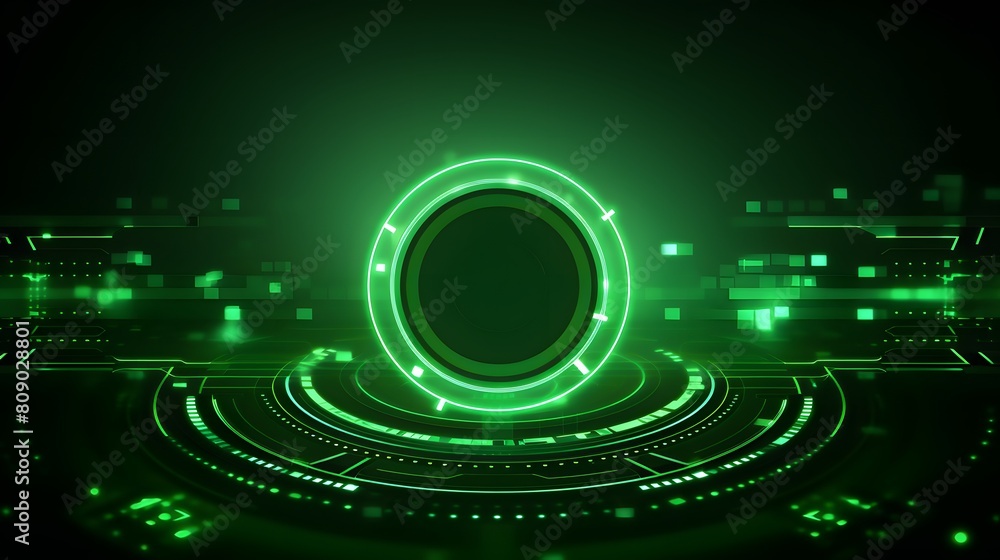 green Abstract technology background circles digital hi-tech technology design background. concept innovation. vector illustration
green Abstract technology background circles digital hi-tech technology design background. concept innovation. vector illustration