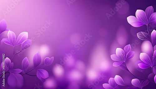 Elegant purple floral backdrop with a soft bokeh effect for design use © Євдокія Мальшакова