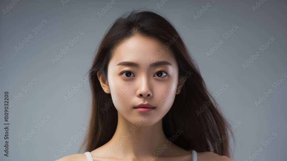 Young Asian woman with happiness, portrait capturing joy of dedicated business employee. Confident young Asian woman for portrait, beautiful face radiating with poise of confident and graceful lady. Young Asian woman with happiness, portrait capturing joy of dedicated business employee. Confident young Asian woman for portrait, beautiful face radiating with poise of confident and graceful lady.