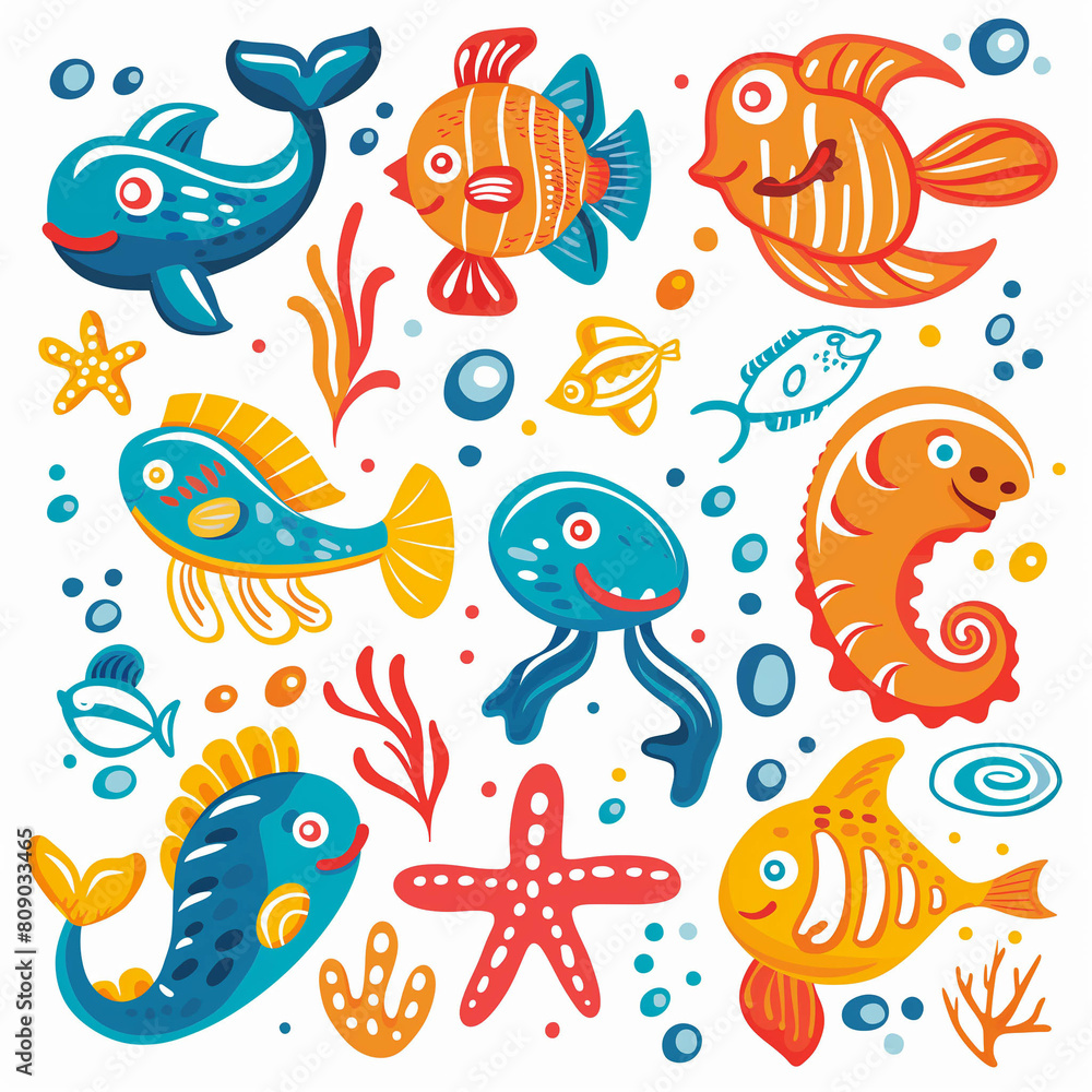 a close up of a group of fish with different colors a close up of a group of fish with different colors