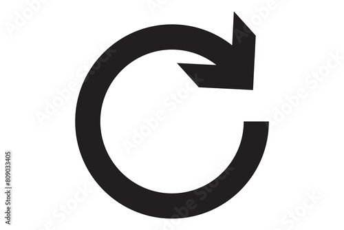 circle arrow icon, simple vector design