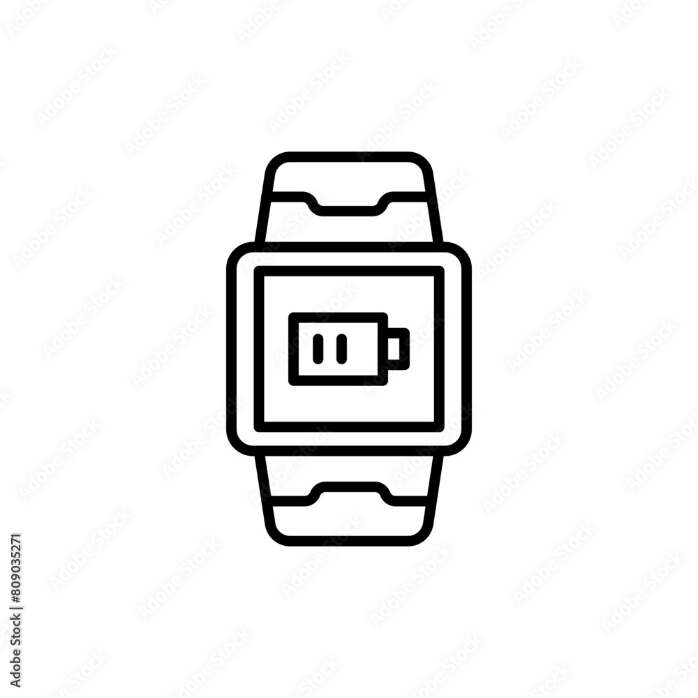 Smartwatch outline icons, minimalist vector illustration ,simple transparent graphic element .Isolated on white background Smartwatch outline icons, minimalist vector illustration ,simple transparent graphic element .Isolated on white background