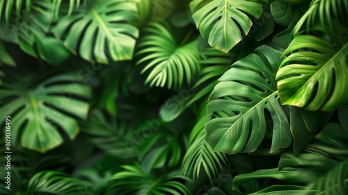 Exotic foliage backdrop.