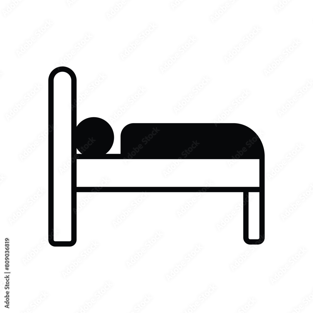 sleep icon with white background vector stock illustration sleep icon with white background vector stock illustration