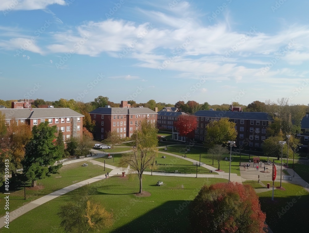 Drone coverage of campus and dorms. Drone coverage of campus and dorms.
