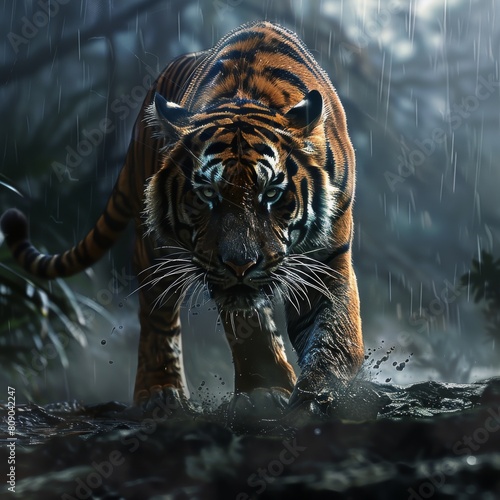 Tiger prowling