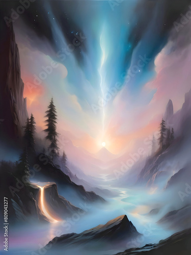 Landscape Surreal Nature Illustration Art