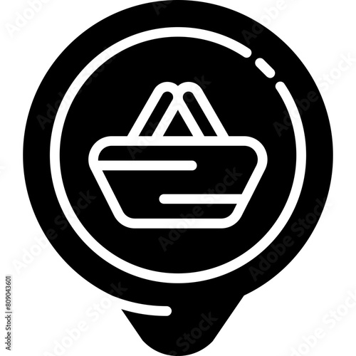 Grocery Shop Location Icon