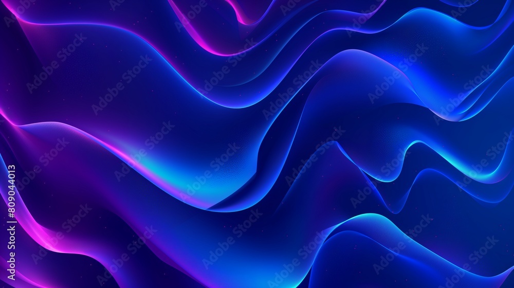 Obraz premium Abstract 3D Background with Blue and Purple Striped Lines
