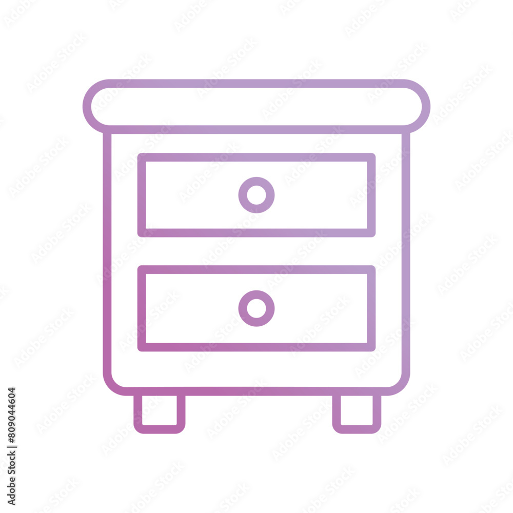 side table icon with white background vector stock illustration side table icon with white background vector stock illustration