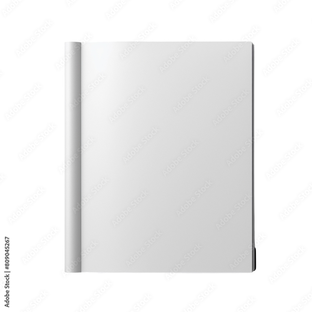Blank Empty Magazine Mockup isolated transparent, Generative AI Blank Empty Magazine Mockup isolated transparent, Generative AI