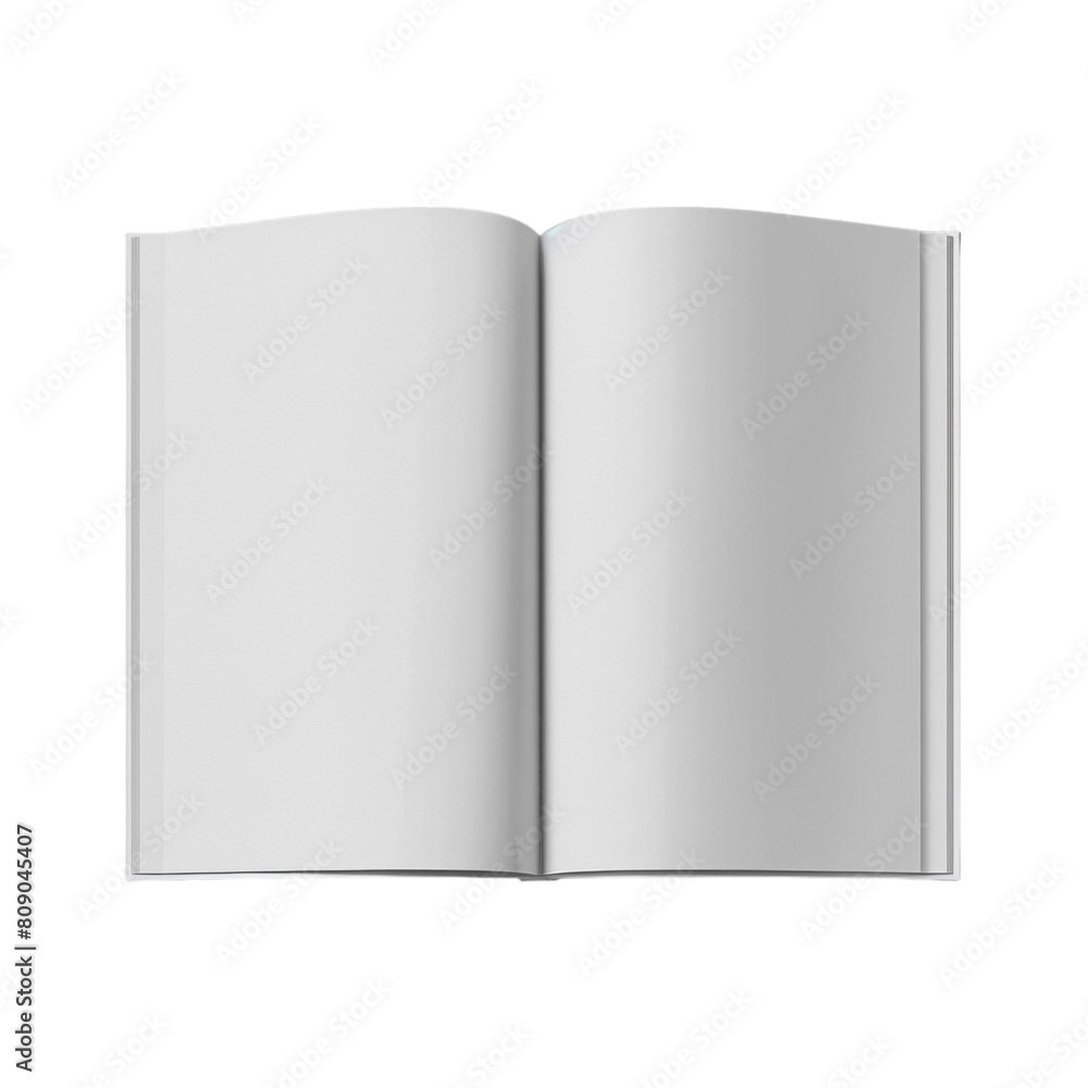 Blank Empty Magazine Mockup isolated transparent, Generative AI Blank Empty Magazine Mockup isolated transparent, Generative AI