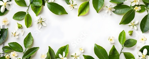 Vibrant Citrus Tree Blossom...