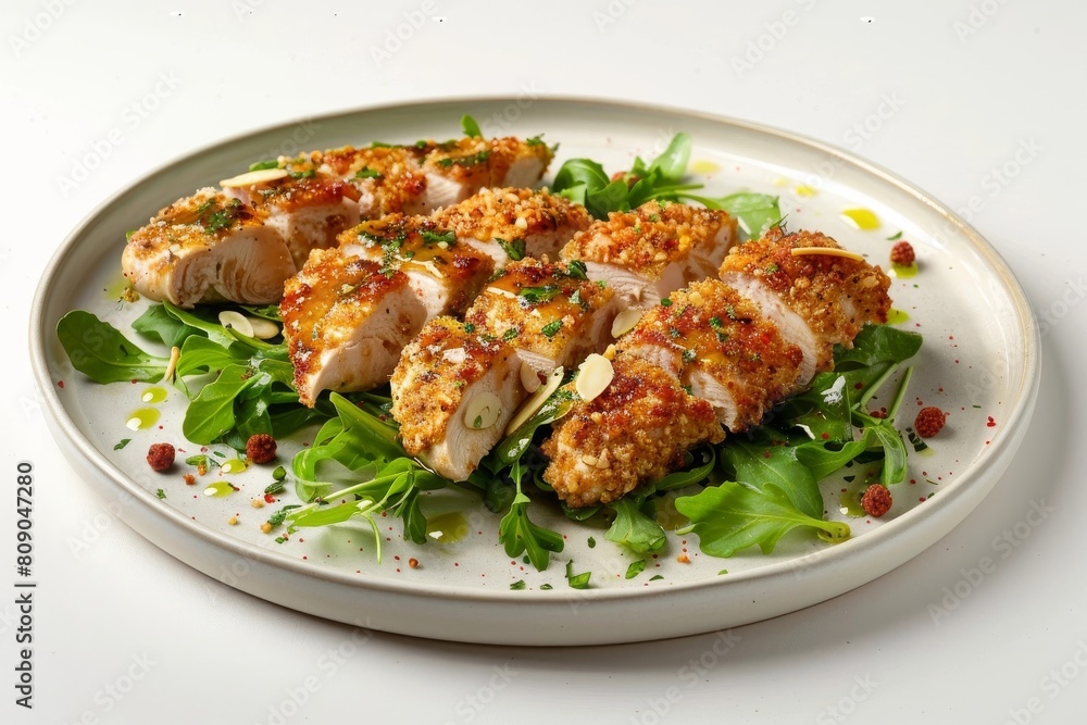Almond Crusted Chicken with Crispy Exterior Almond Crusted Chicken with Crispy Exterior