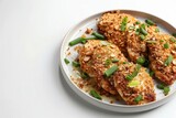Homemade Almond-Crusted Chicken with Scallion Beurre Blanc Sauce