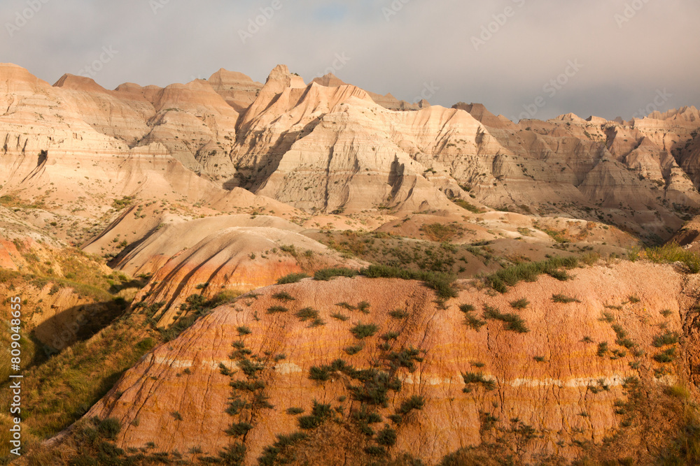 Naklejka premium Badlands National Park at Sunrise