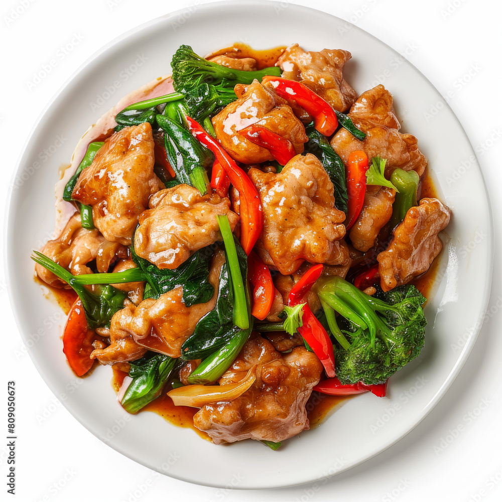 Authentic Stir-Fried Chicken with Vegetables Authentic Stir-Fried Chicken with Vegetables