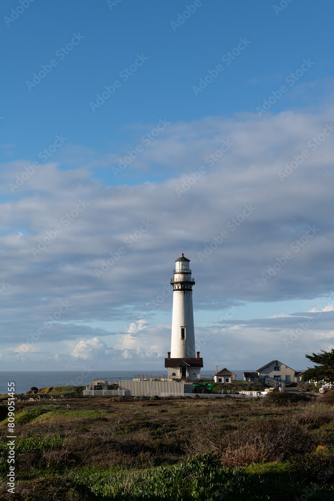Pigeon Point Light Station or Lighthouse on the central California coast. Pigeon Point Light Station or Lighthouse on the central California coast.