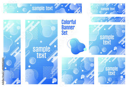 バナーセット_メンフィス柄