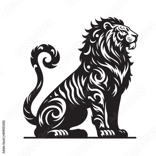 Wallpaper Mural lion silhouette png,lion silhouette logo ,lion silhouette vector ,lion silhouette outline ,lion silhouette logo Torontodigital.ca