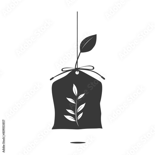 Silhouette tea bag black color only