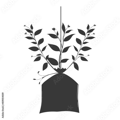 Silhouette tea bag black color only