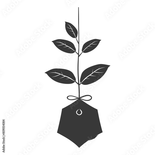 Silhouette tea bag black color only