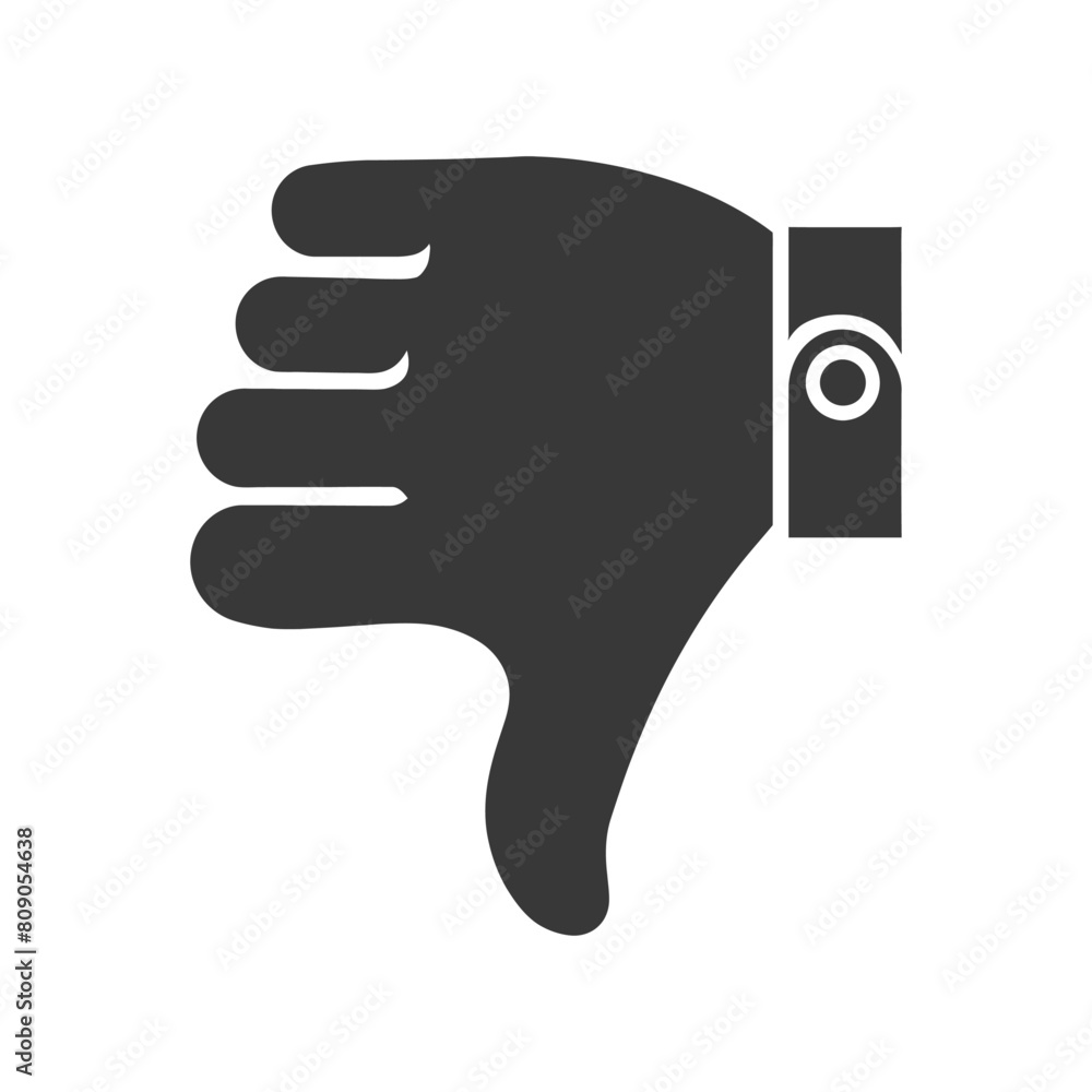 Silhouette thumb down bad or dislike symbol logo black color only Silhouette thumb down bad or dislike symbol logo black color only