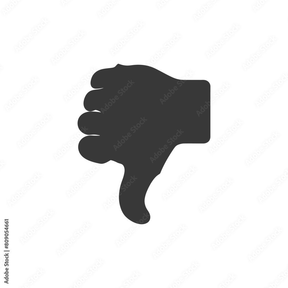 Silhouette thumb down bad or dislike symbol logo black color only Silhouette thumb down bad or dislike symbol logo black color only