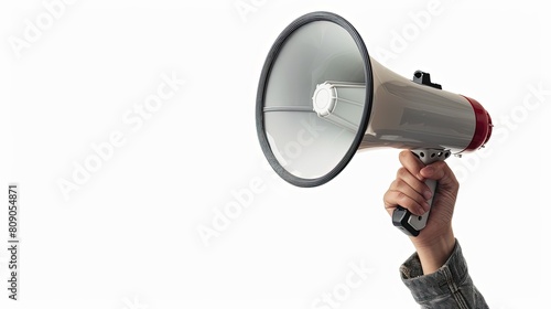 Hand holding megaphone impactful communication amplifying messages