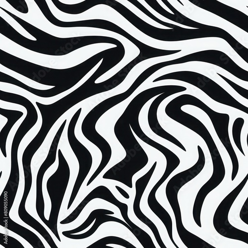 zebra stripes in black and white for seamless fabric design