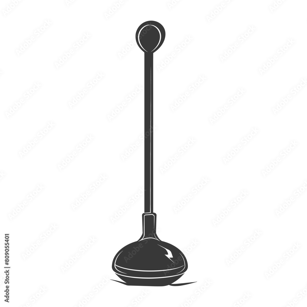 Silhouette toilet plunger black color only Silhouette toilet plunger black color only