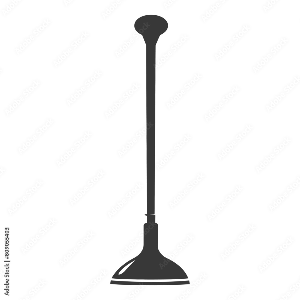 Silhouette toilet plunger black color only Silhouette toilet plunger black color only