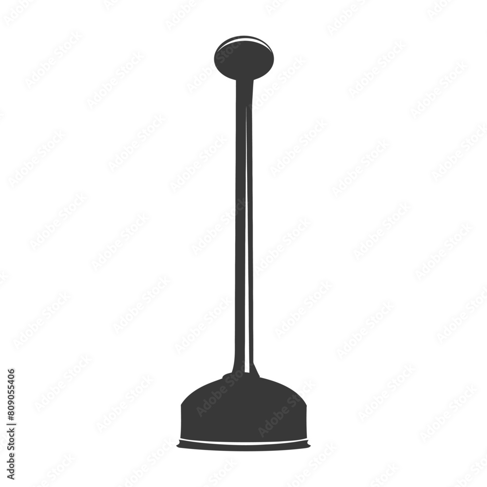 Silhouette toilet plunger black color only Silhouette toilet plunger black color only