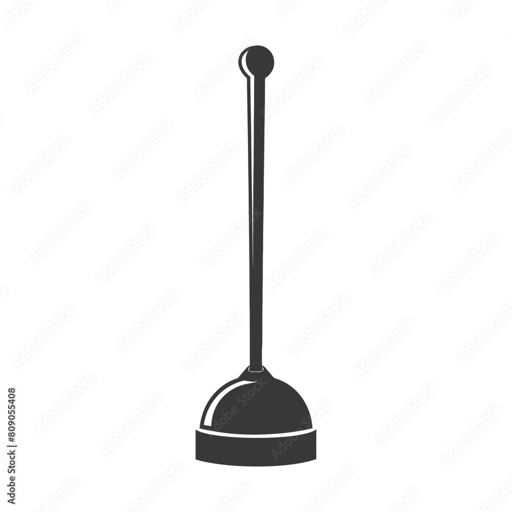 Silhouette toilet plunger black color only Silhouette toilet plunger black color only