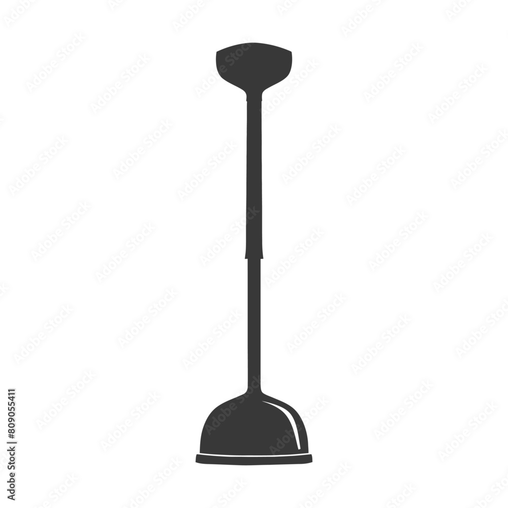 Silhouette toilet plunger black color only Silhouette toilet plunger black color only