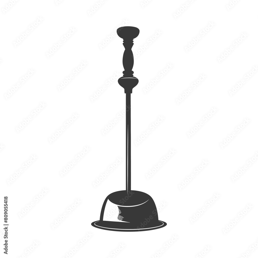 Silhouette toilet plunger black color only Silhouette toilet plunger black color only