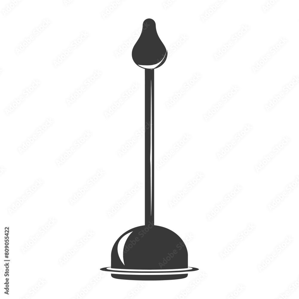 Silhouette toilet plunger black color only Silhouette toilet plunger black color only