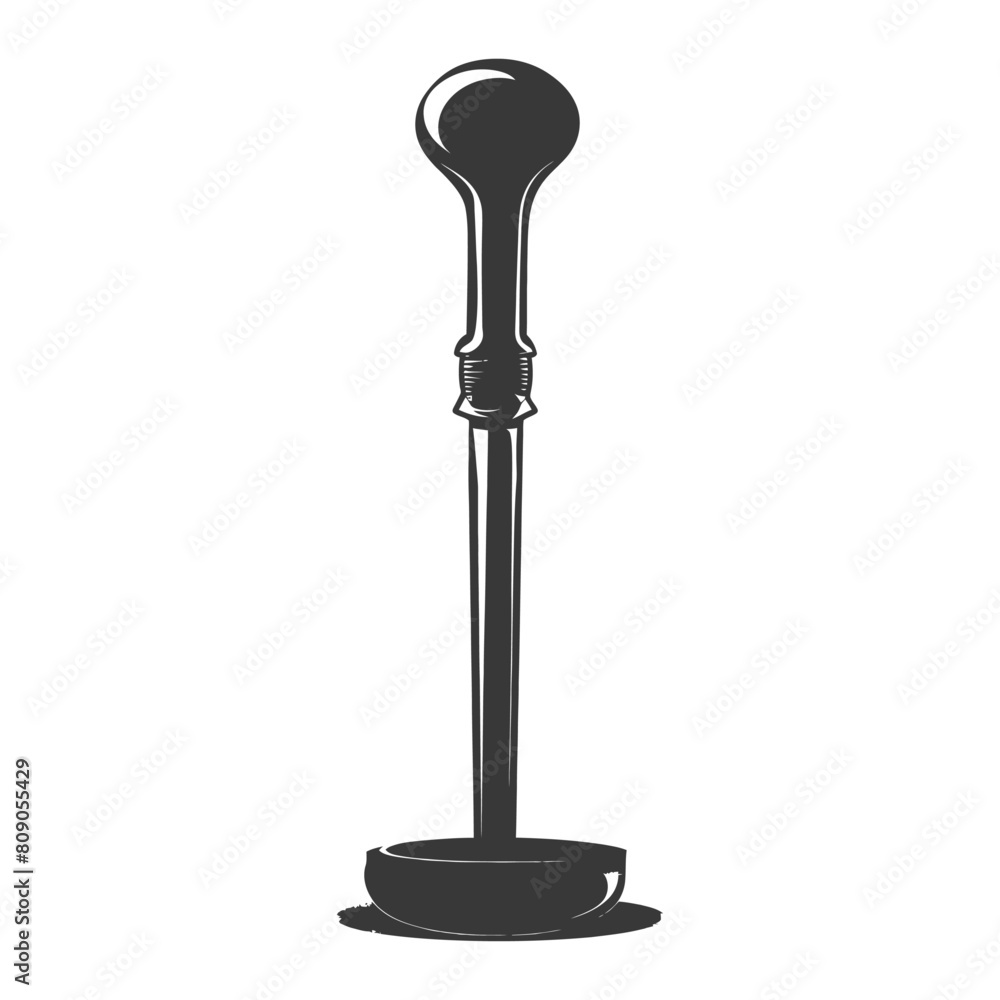 Silhouette toilet plunger black color only Silhouette toilet plunger black color only