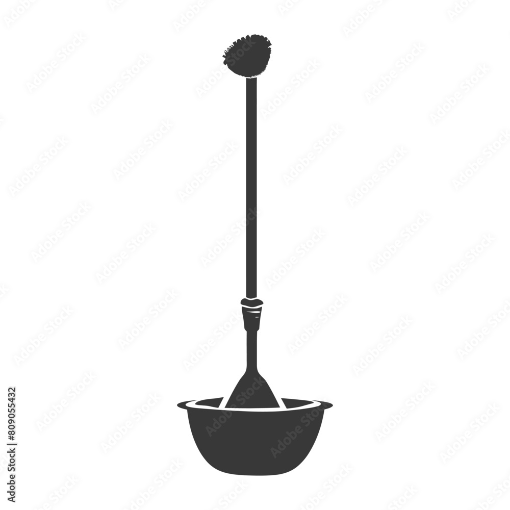 Silhouette toilet plunger black color only Silhouette toilet plunger black color only