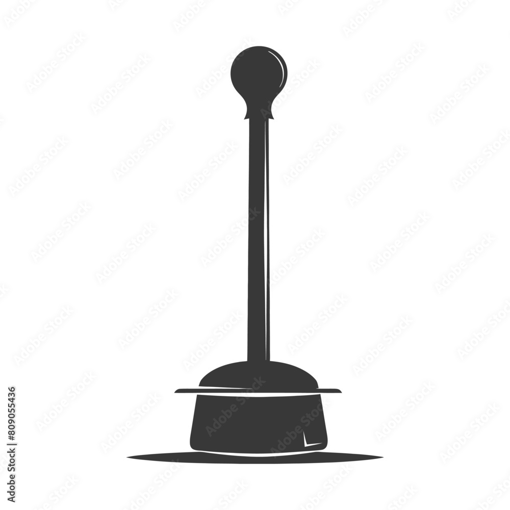 Silhouette toilet plunger black color only Silhouette toilet plunger black color only