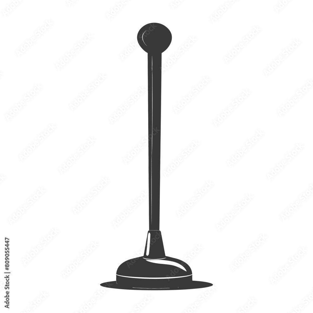 Silhouette toilet plunger black color only Silhouette toilet plunger black color only