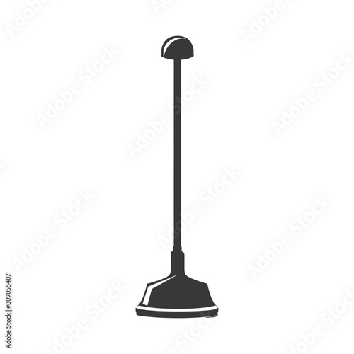 Silhouette toilet plunger black color only