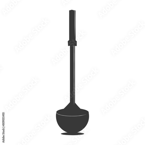 Silhouette toilet plunger black color only